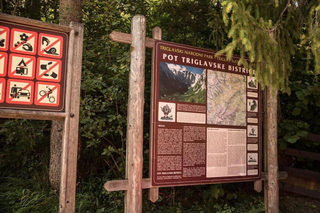Idyllic Triglav Forest Retreat - Alps, Trails, Lakes, Falls Mojstrana Bagian luar foto